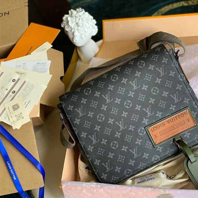District Mm Messenger Bag Damier Ebene LMB018 - 6