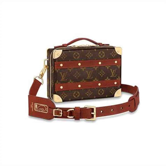 Louis Vuitton NBA Handle Trunk Monogram Coated Canvas Textile Lining In Brown - LMB009 - 1
