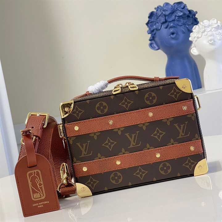 Louis Vuitton NBA Handle Trunk Monogram Coated Canvas Textile Lining In Brown - LMB009 - 2