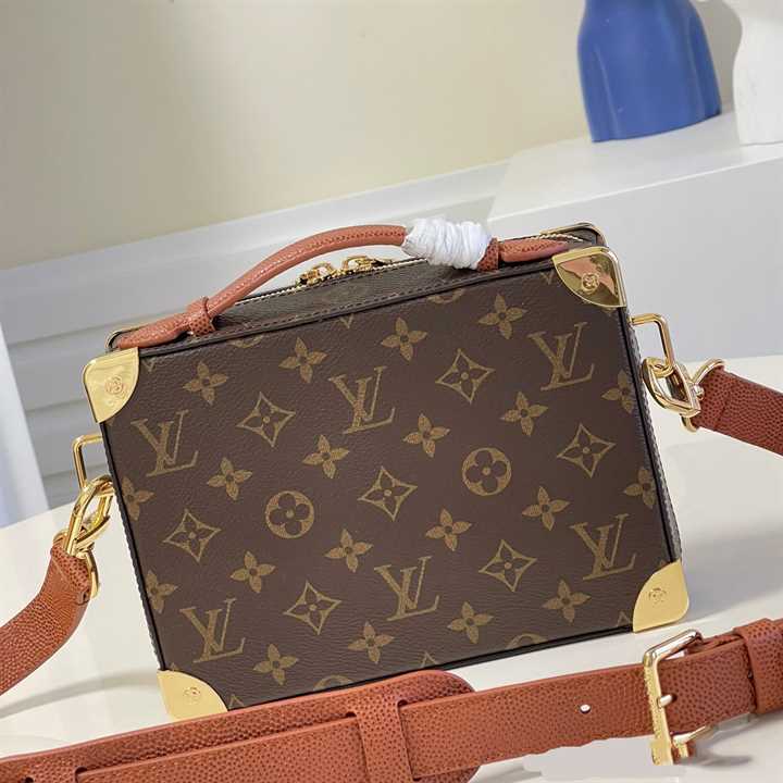 Louis Vuitton NBA Handle Trunk Monogram Coated Canvas Textile Lining In Brown - LMB009 - 3