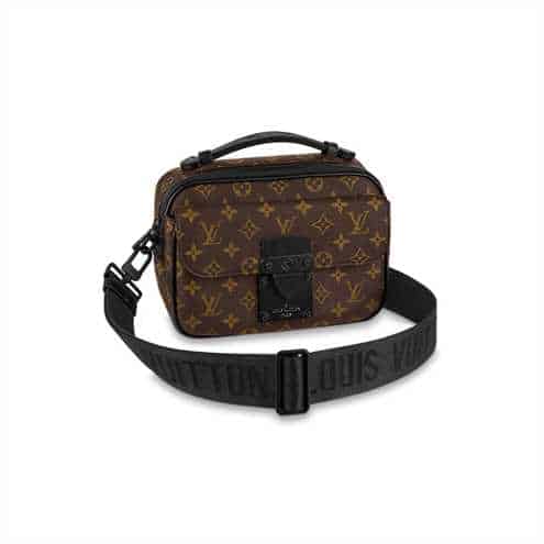 Louis Vuitton S Lock Messenger Bag Monogram Macassar Coated Canvas - LBB05 - 1