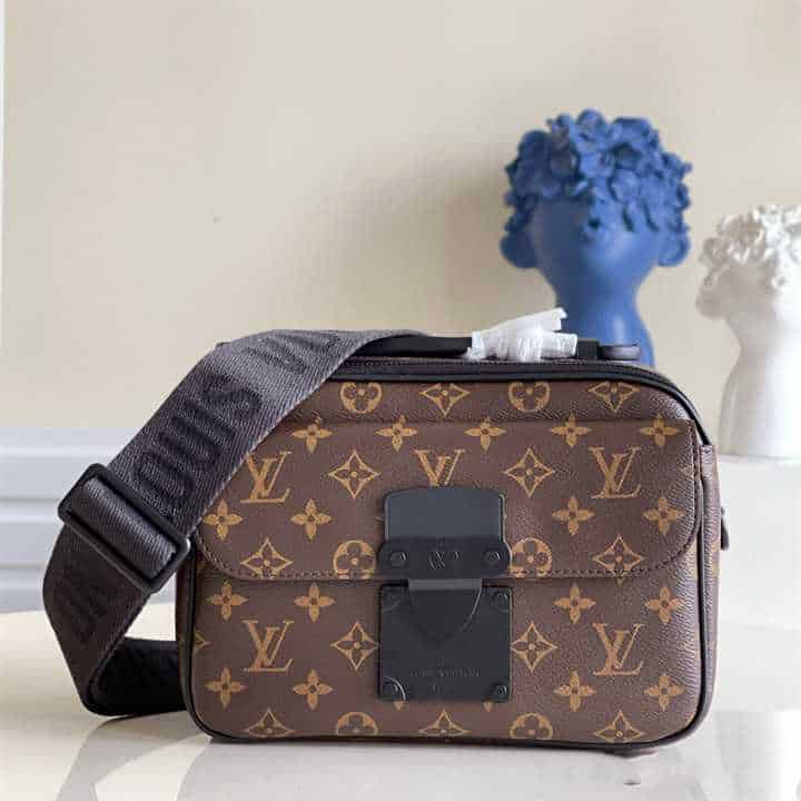 Louis Vuitton S Lock Messenger Bag Monogram Macassar Coated Canvas - LBB05 - 2