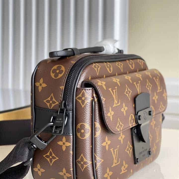 Louis Vuitton S Lock Messenger Bag Monogram Macassar Coated Canvas - LBB05 - 3