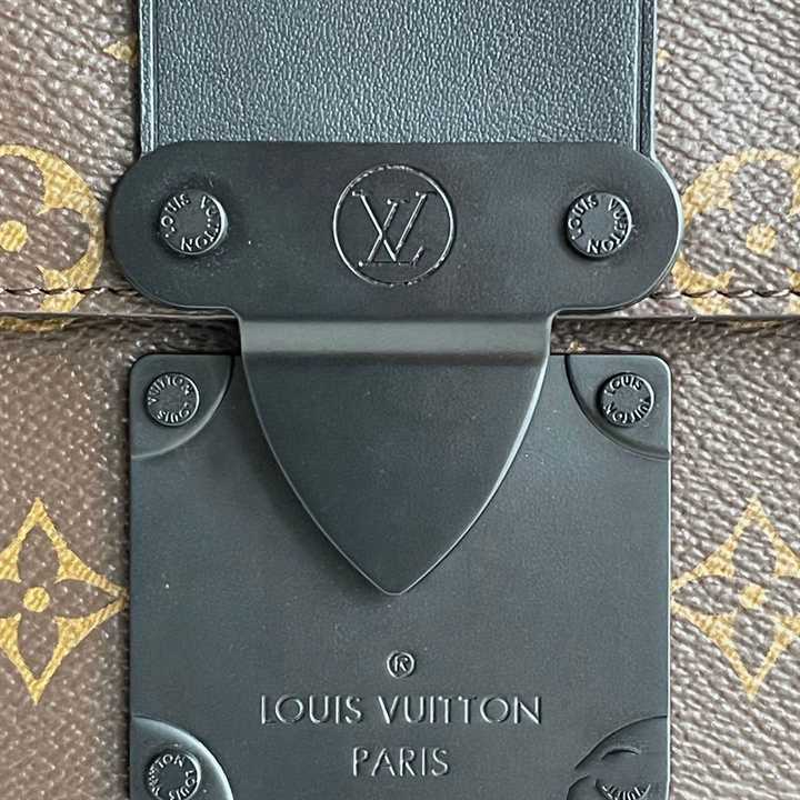 Louis Vuitton S Lock Messenger Bag Monogram Macassar Coated Canvas - LBB05 - 4