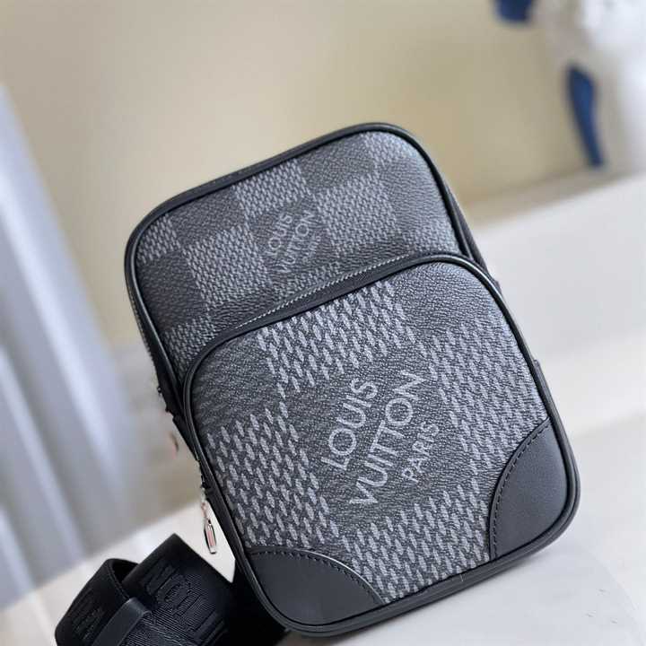 Louis Vuitton Amazone Slingbag Gray Damier Graphite 3D Coated Canvas - LMB013 - 6