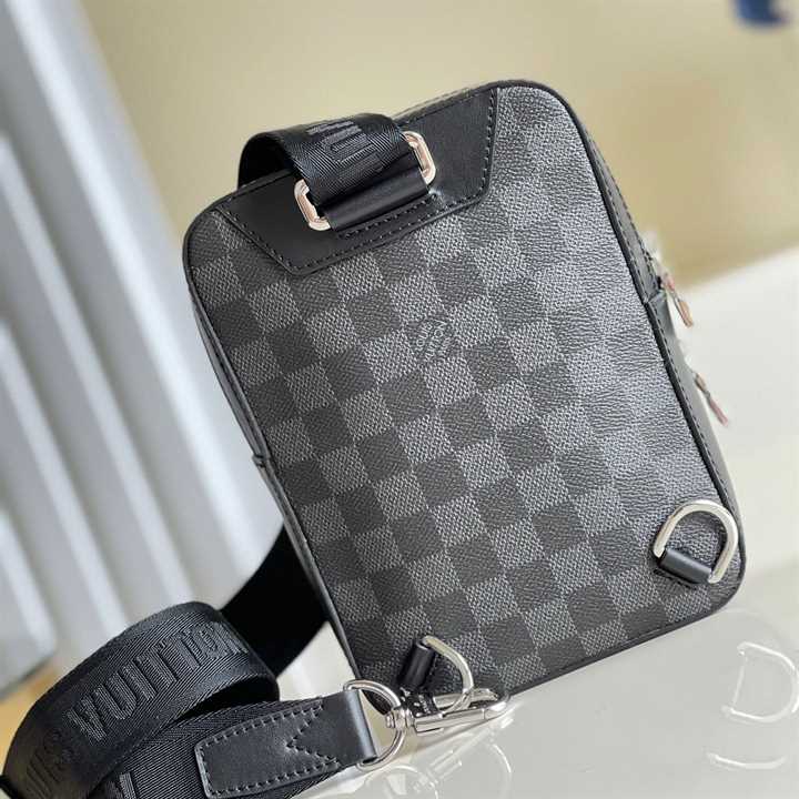 Louis Vuitton Amazone Slingbag Gray Damier Graphite 3D Coated Canvas - LMB013 - 3