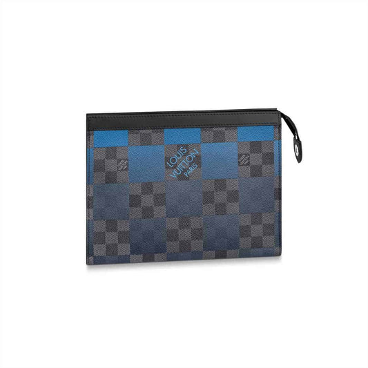 Louis Vuitton Pochette Voyage MM Damier Graphite Canvas In Blue - PB04 - 1